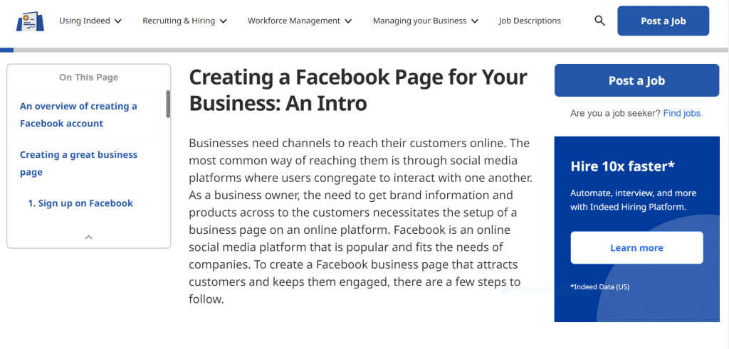 Why Create a Facebook Page